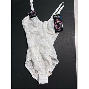 Bali White Firm Control Body Briefer Size 34B